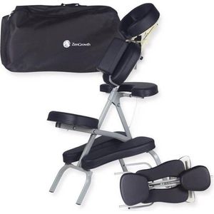 ZenGrowth® Massagestoel Inklapbaar - Zwart - Massagetafel - Stoelmassages