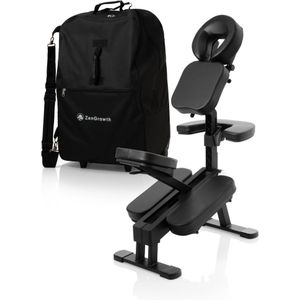 Zengrowth - Legian - Massagestoel - Zwart - Aluminium - PU-Leer