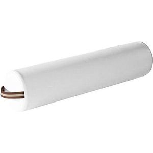 ZenGrowth® Massagetafel Knierol Rond – Wit – 66 cm x 15 cm – Rolkussen – Kniekussen – Handige ritssluiting – Comfortabel - Hygiënisch