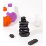ZenGrowth - Hotstones - 22 Stuks - Massage Stenen - 100% Basaltsteen - Inclusief Bamboe Opbergdoos