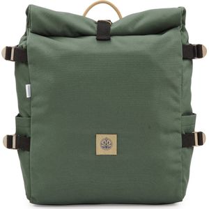 The BlueWave Collective - Re.32 Cycle | Rolltop Laptop Rugzak tot 15,6 inch - Gerecycled Plastic - Rugtas 20 tot 28 L - Rugzak dames - Waterdicht en Duurzaam - Groen