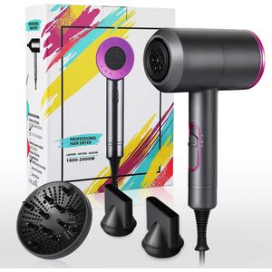 Professionele föhn met Diffuser - Föhn - Ionische Haardroger Elektrisch - Haarföhn - Haardroger - Krullen