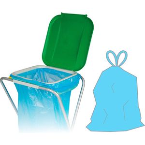 Prohobtools - Afvalzak - 50 Grote keuken tuin afvalzakken - vuilniszakken 120 liter blauw - extra sterk - Scheurbestendig