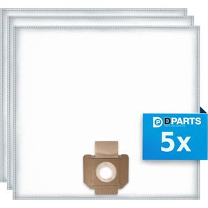 5x Dparts stofzuigerzakken geschikt voor Nilfisk ALTO ATTIX WAP - 30 40 50 series - Bosch GAS 20 L SFC - nr. 302004000 302004004