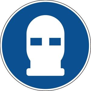 Bivakmuts verplicht sticker 300 mm