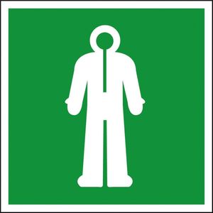 Overlevingspak bord - kunststof - E056 400 x 400 mm