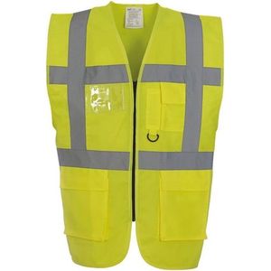 Veiligheidshesje met rits geel 5XL