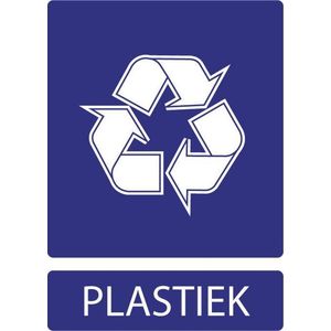 Afvalsticker plastiek 297 x 420 mm