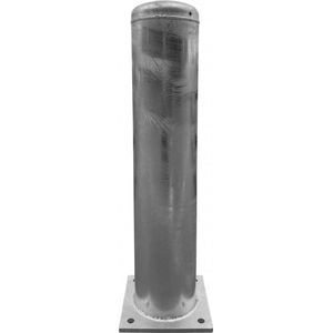 Rampaal met voetplaat, verzinkt staal, grijs 219 x 1000 mm
