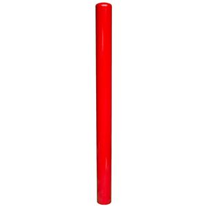 Rampaal voor in de grond, verzinkt staal, rood 114 x 1500 mm