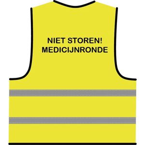 Medicatie hesje geel - veiligheidshesjes - one size maat - reflecterend