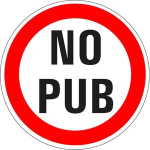 No pub bord 100 mm