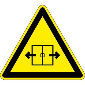 Automatische schuifdeur bord - kunststof 100 mm