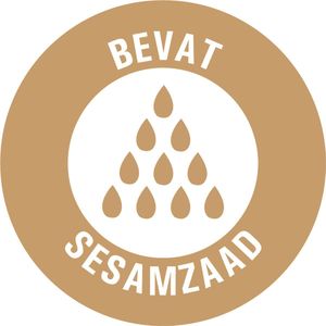 Bevat sesamzaad allergenen sticker op rol 30 mm - 800 per rol