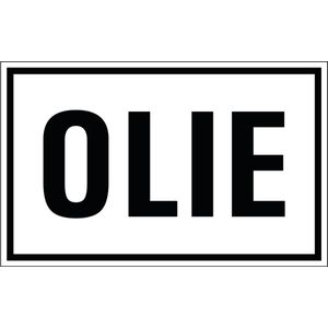 Olie bord - kunststof 320 x 200 mm