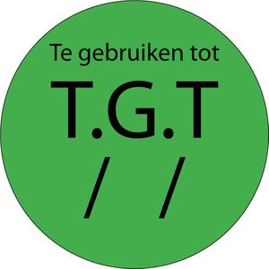 TGT sticker op rol 40 mm - 580 per rol