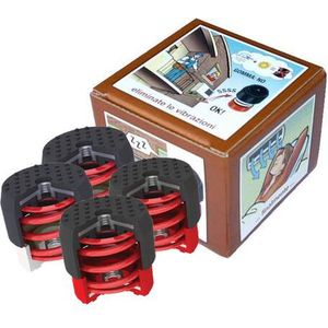 Vibratiekit 3 - Rood - Voor Units van 70 t/m 120 KG