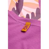 4PRESIDENT - T-shirt - Paars - Katoen en Elastaan - Korte Mouwen