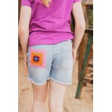 4PRESIDENT - T-shirt - Paars - Katoen en Elastaan - Korte Mouwen