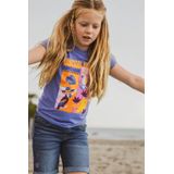 4PRESIDENT - Nessa - T-shirt - Baja Blue - 95% Katoen / 5% Elastaan