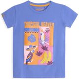 4PRESIDENT - Nessa - T-shirt - Baja Blue - 95% Katoen / 5% Elastaan