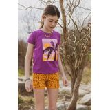 4PRESIDENT - Nadine - Korte Broek - Panterprint - Katoen/Elastaan