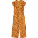 4President - Natalee - Jumpsuit - Leopard AOP - 95% Katoen / 5% Elastan - Oranje