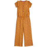 4President - Natalee - Jumpsuit - Leopard AOP - 95% Katoen / 5% Elastan - Oranje