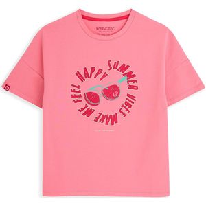 4PRESIDENT - T-shirt - Roze - Katoen en Elastaan