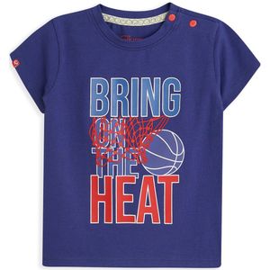 4PRESIDENT - Ovie - T-shirt - Navy Blue - Jongens met Borstprint