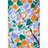 4PRESIDENT - Stretch Flared Broek - Lila Groen Oranje