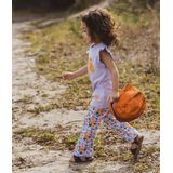 4PRESIDENT - Stretch Flared Broek - Lila Groen Oranje