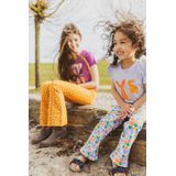 4PRESIDENT - Stretch Flared Broek - Lila Groen Oranje