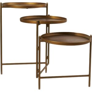 DKNC - Tafel inklapbaar Edinburgh - Metaal -113.5x35x57.5cm - Goud