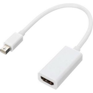 MMOBIEL Mini Display Port naar HDMI Adapter voor Macbook - Mac - Microsoft - Thunderbolt - WIT