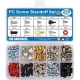 MMOBIEL - 228st. PC Schroef Afstand Houder Set - Voor Computer Behuizing - Hoogwaardig Messing en Staal