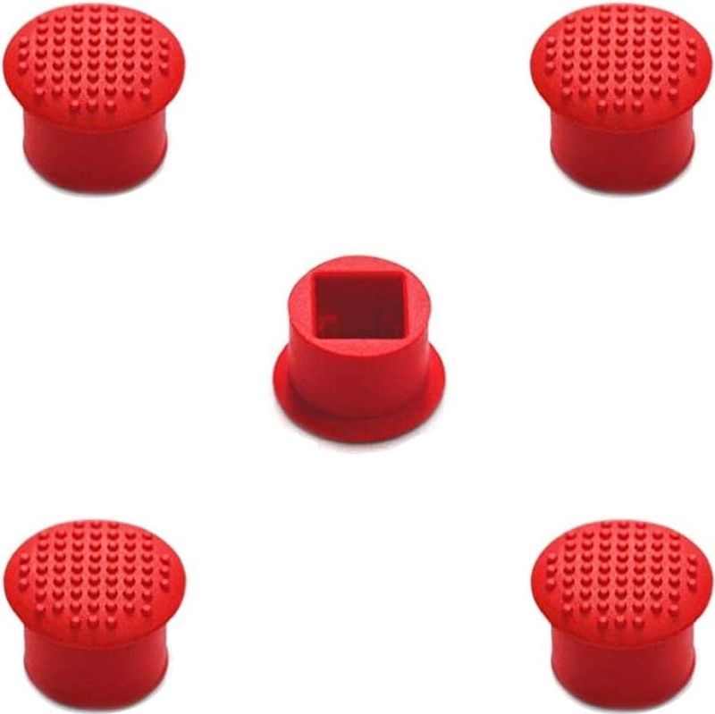 MMOBIEL 5 STKS Rubber TrackPoint Toetsenbord Muis Rode Cap met Zachte Dome en Rand Laptop Pointer voor Lenovo ThinkPad X/T/E//L/P/Yoga Serie