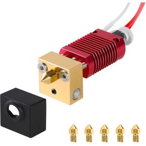MMOBIEL MK8 3D Printer Extruder Hot End Kit - 12V - voor 1.75 PTFE Tubing Filament