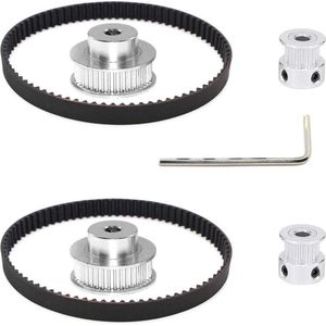 MMOBIEL 2x 2GT Synchrone Timing Wheel 200 x 6mm en Pulley wiel 20 - 36 tanden