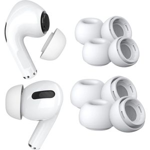 MMOBIEL - Vervangende Oordopjes - Wit - Antislip Siliconen - Voor AirPods Pro