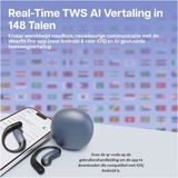 MMOBIEL - AI Vertaal Oordopjes - Draadloze Open-Oor Oordopjes - Bluetooth 5.4 - 148 Talen Ondersteuning