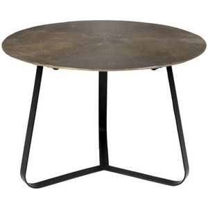 PTMD Kae Salontafel - H41 x Ø59 cm - Aluminium/Ijzer - Goud
