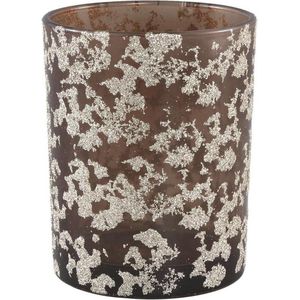 PTMD Theelichthouder Shiny Bruin - 12 cm
