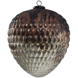 PTMD XXL Reinier Kerstbal Dennenappel - 38 x 38 x 40 cm - Glas - Koper
