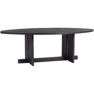 PTMD Salontafel Ohara Zwart Ovaal Metal Frame