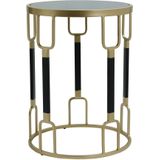 PTMD Ceff Bijzettafel - 40 x 40 x 53 cm - Ijzer - Goud - Set van 2