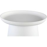 PTMD Nicca White polypropylene coffee table round high