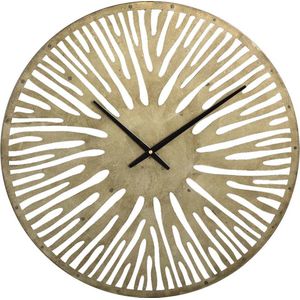 PTMD - Derandi - Ronde Wandklok - Goud - 59 x 3,5 x 59 cm - Metaal