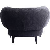 PTMD Elefan Anthracite fauteuil round armrest