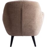 PTMD Donny Cream fauteuil black wooden legs